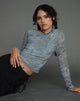 Image de Armali Long Sleeve Top in Mesh Fluid Digi Print