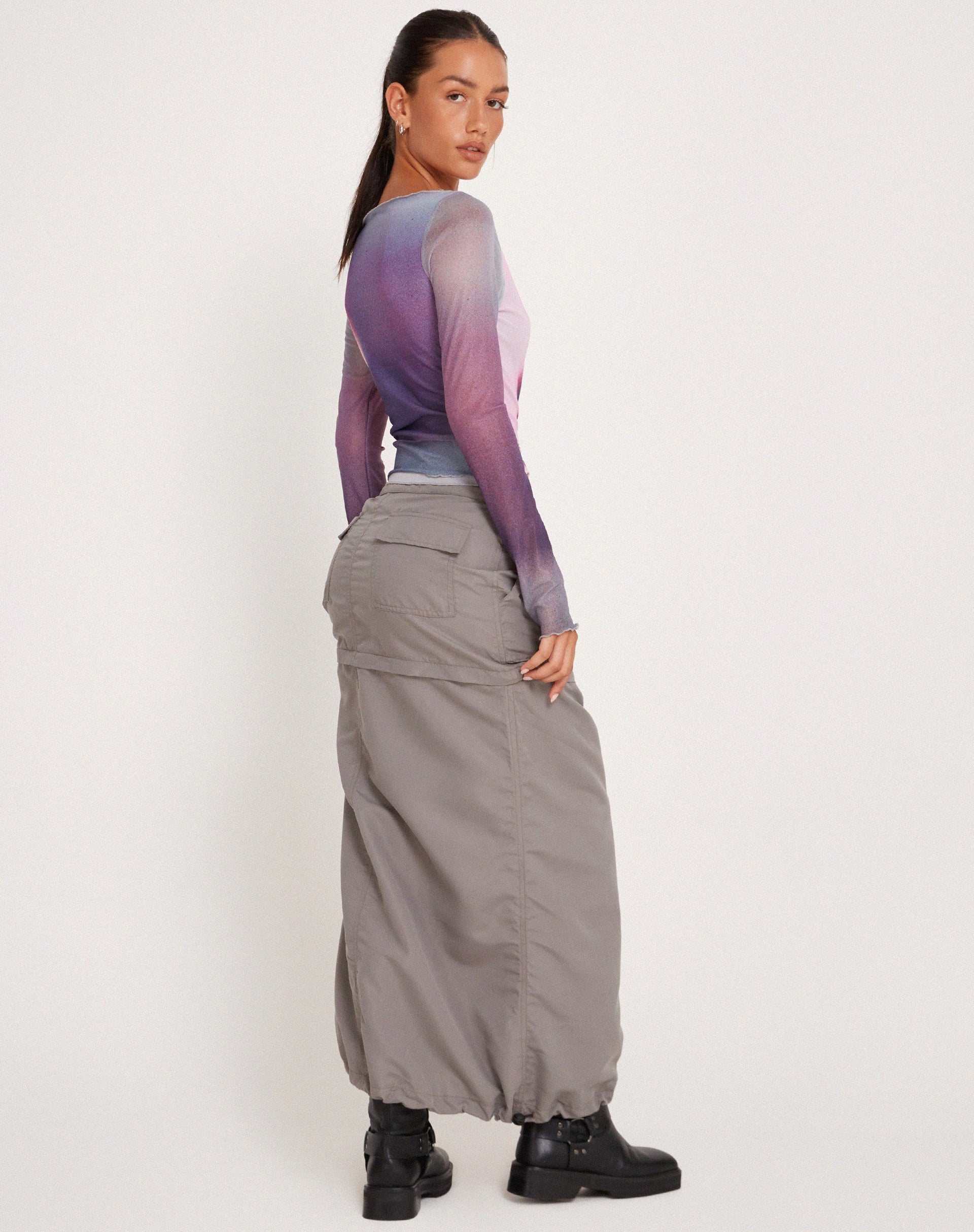 Image de Armali Long Sleeve Top in Mesh Pink Digi Print