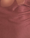 Maille Fleur tonale Marron