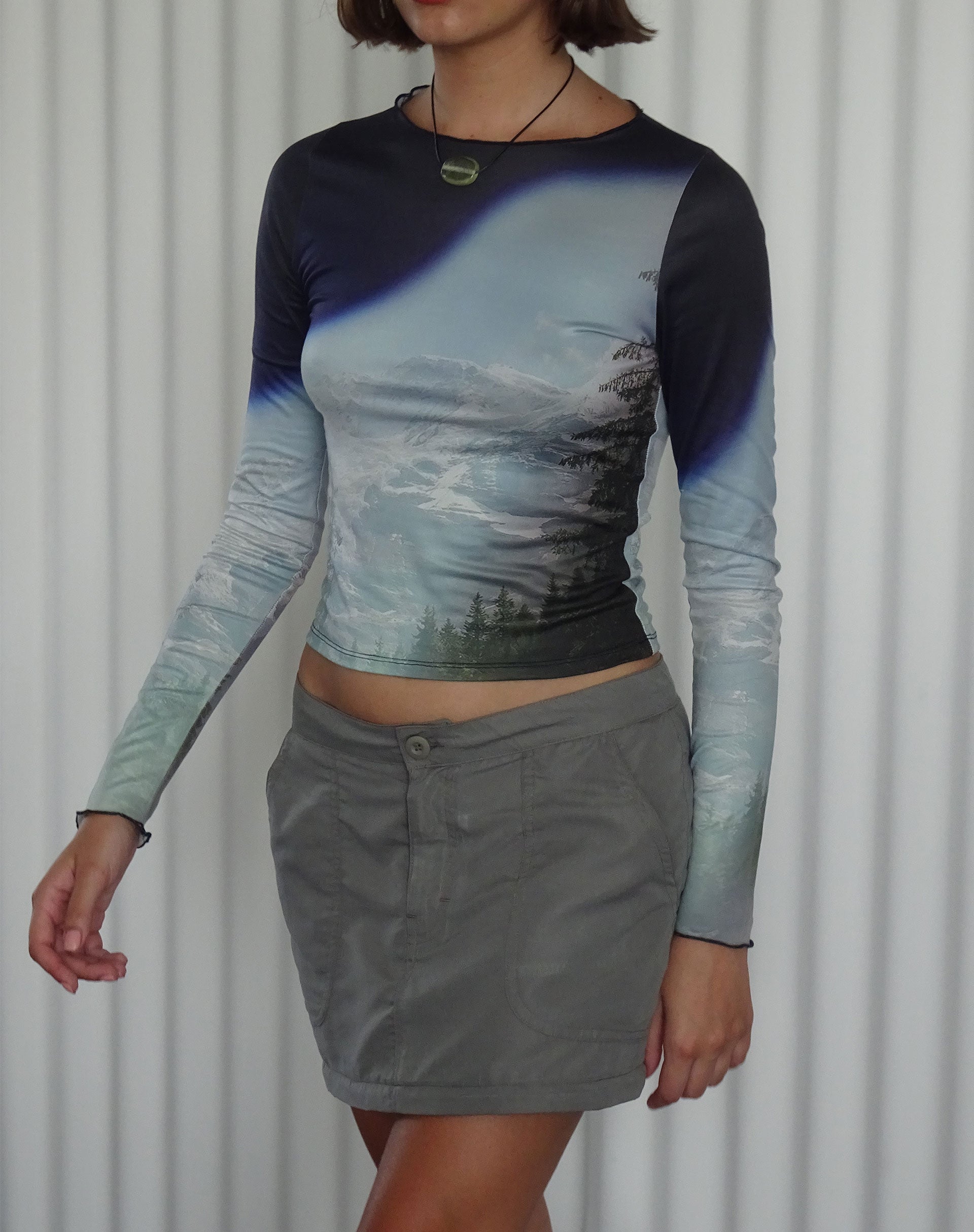Image de la jupe amovible Eudora en gris