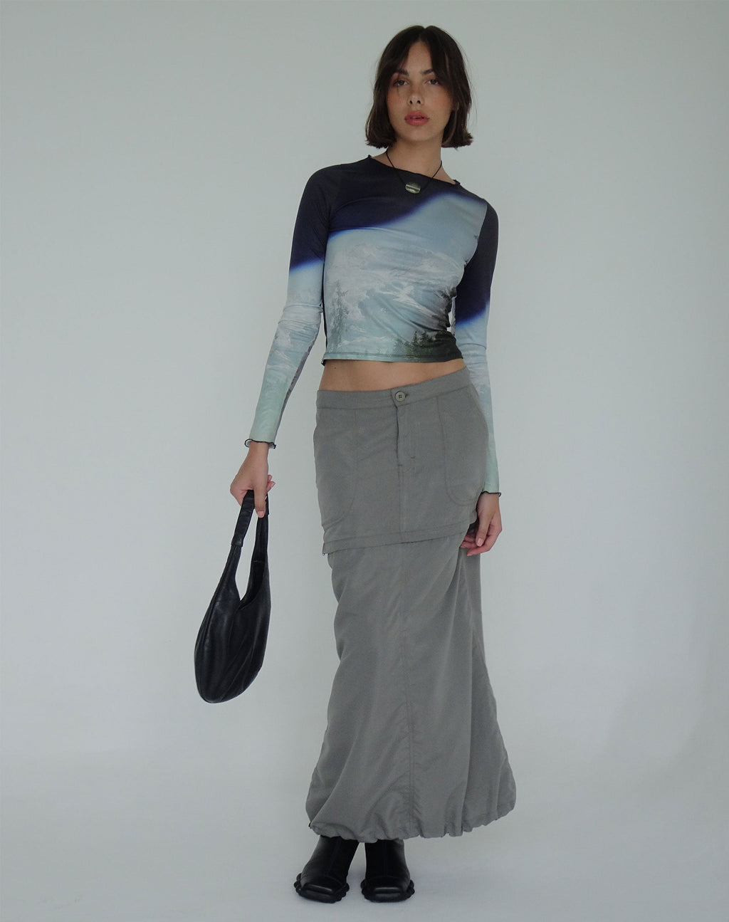 Jupe amovible Eudora en gris