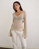 Image de Ashla Top in Sheer Knit Beige