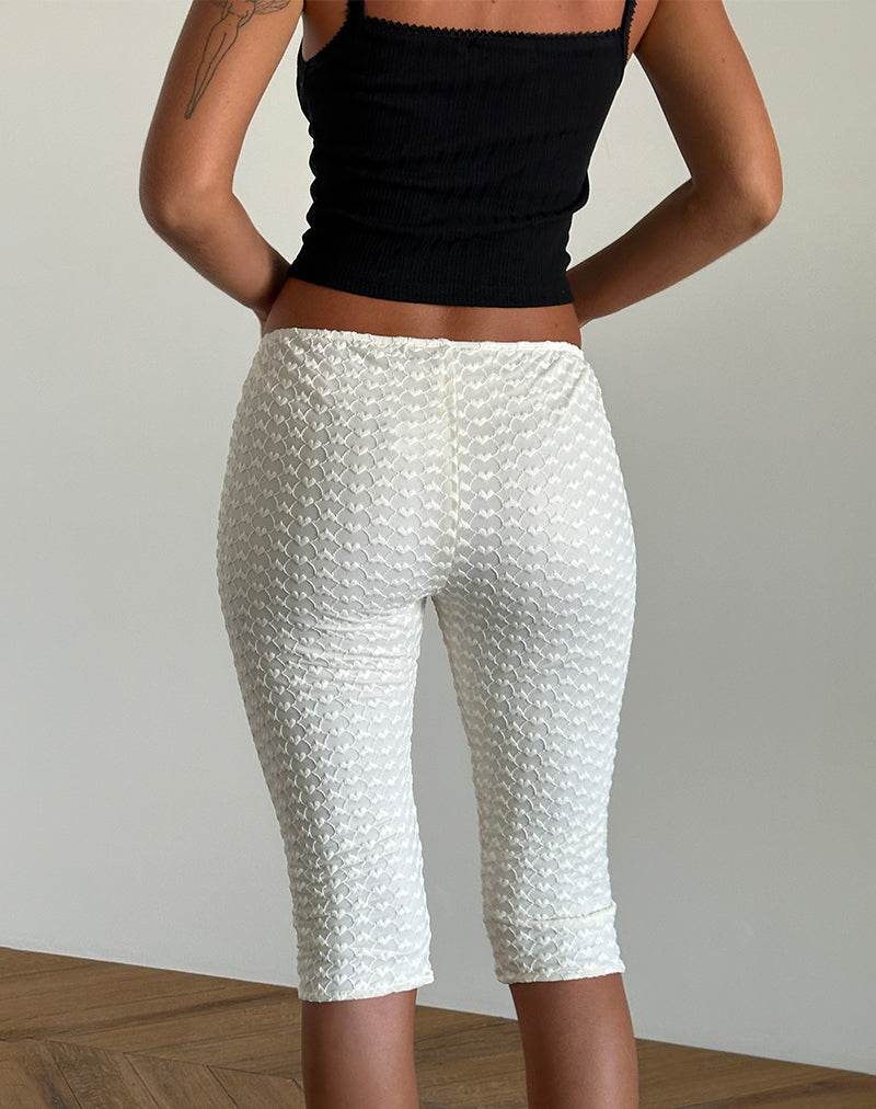 Image de Asih Capri Trouser in Ivory Heart Lace