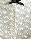  Dentelle coeur ivoire