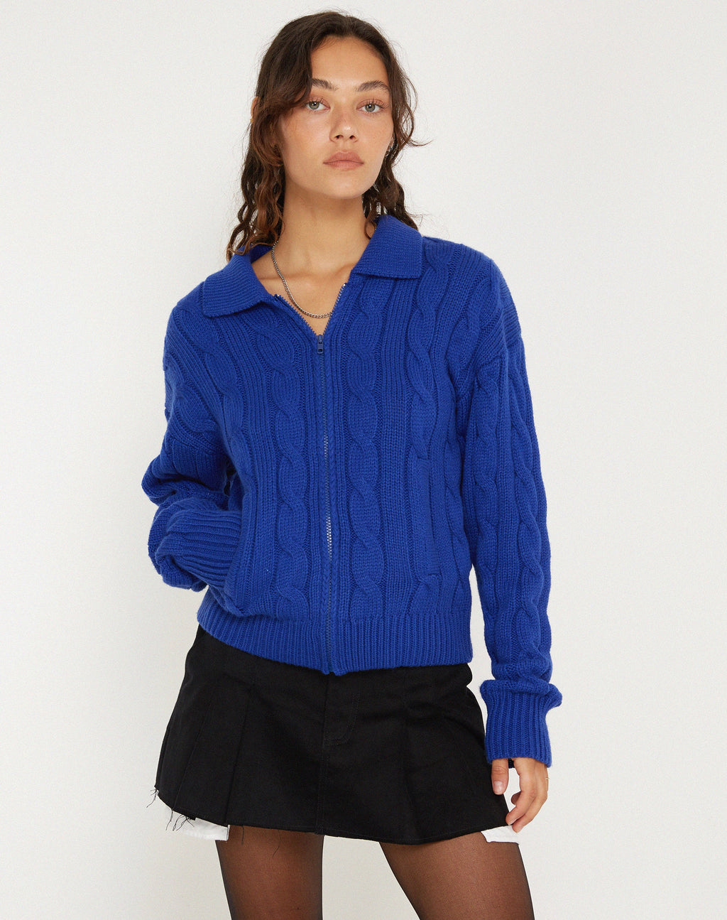 Veste en tricot Atasya, cobalt
