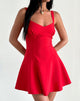 Image de la mini robe Audra en rouge