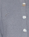 Tricot duveteux gris