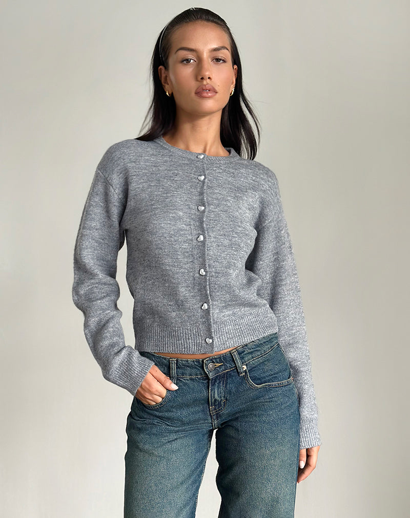 Cardigan Aura en gris poussiéreux