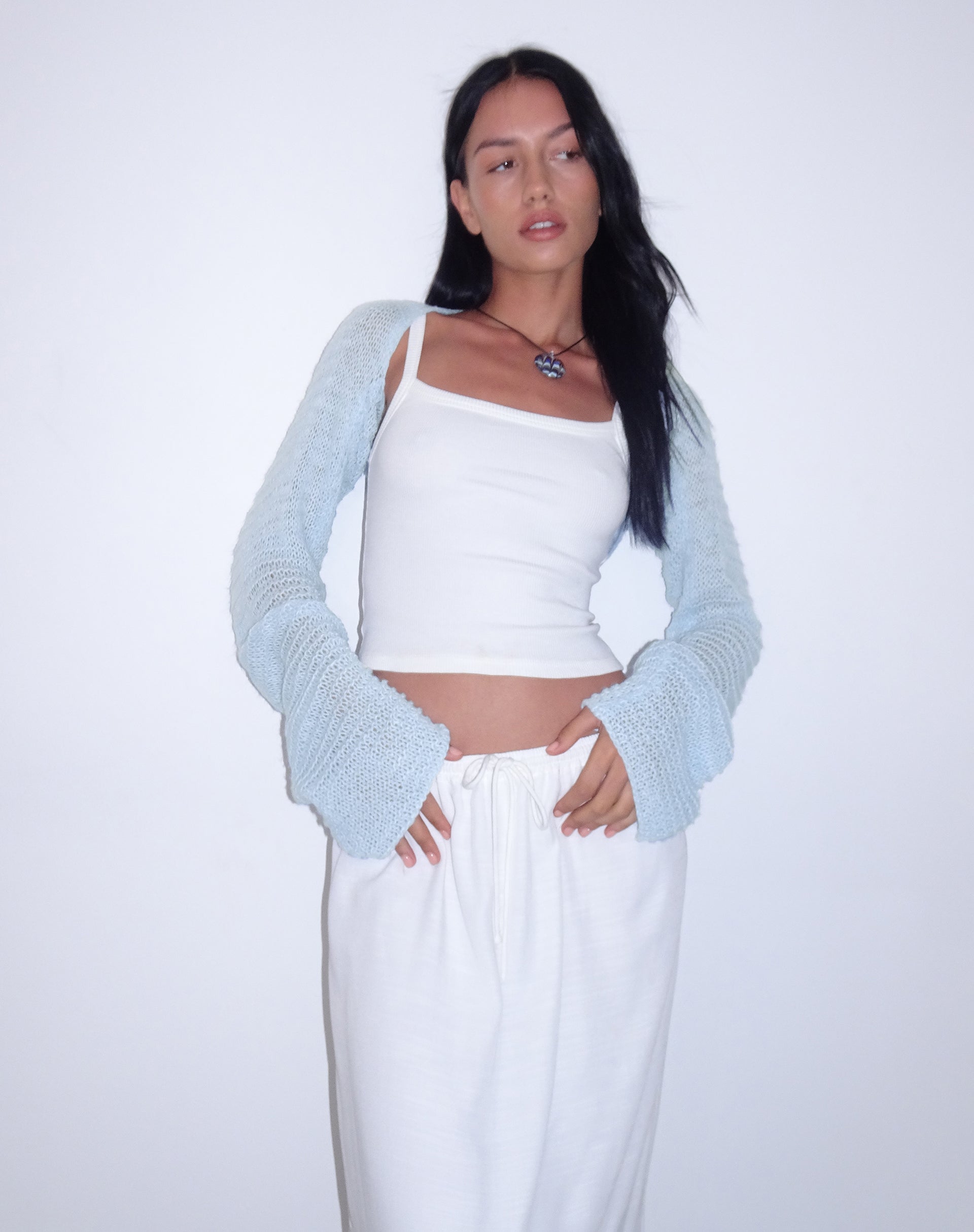 Image de Nobila Shrug Top in Baby Blue