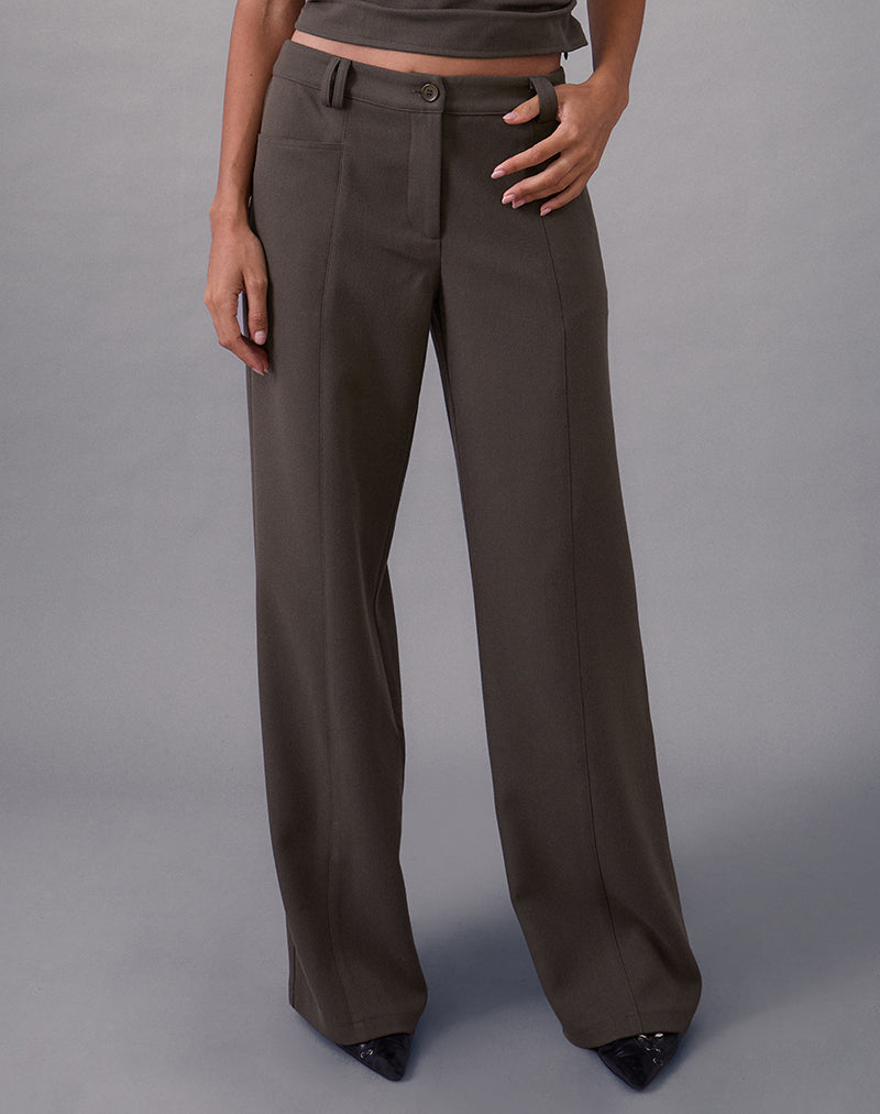 Image de Avina Trouser in Tailoring Dark Olive