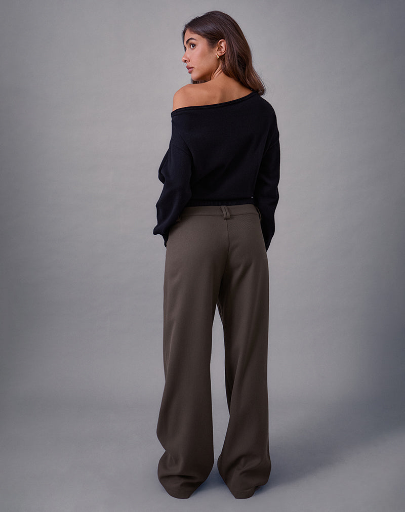 Image de Avina Trouser in Tailoring Dark Olive