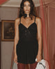 Image de Axely Mini robe froncée en mousseline Noir