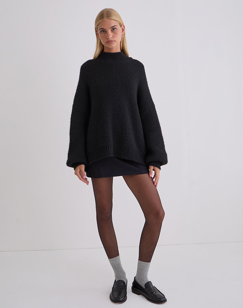 Pull oversize Amato en noir
