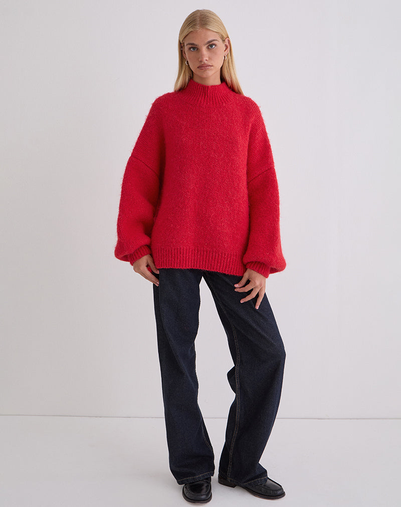 Image de Amato Oversized Jumper in Red
