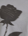  Gris avec impression de roses floues