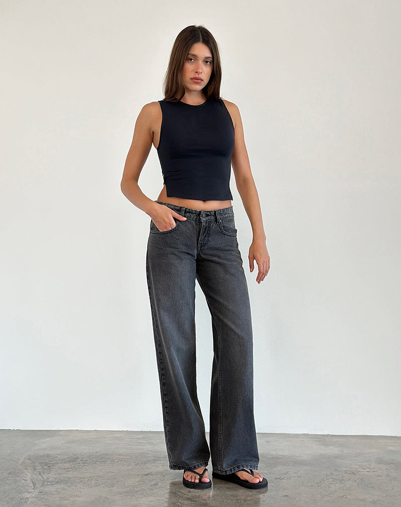 Image de Baruna Tie Back Top in Black