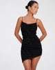 IMAGE DE Robe bodycon Batia en Zebra Flock Black