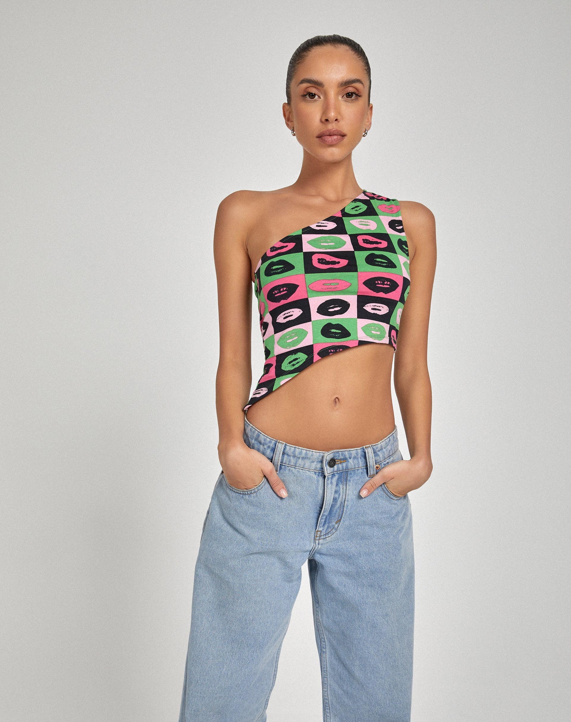 Image de Bayva Crop Top in Lips Green