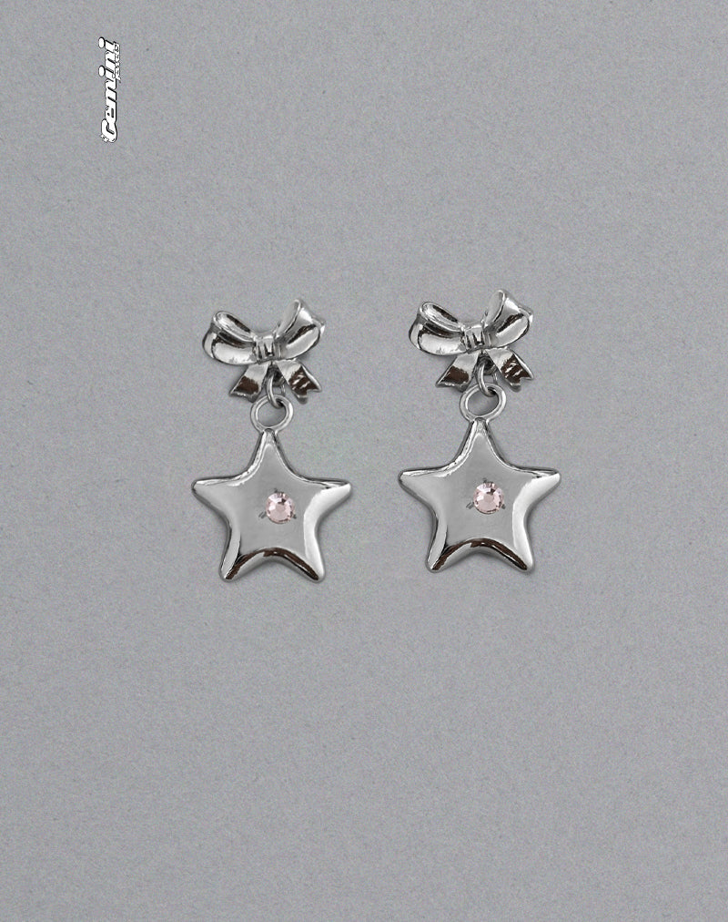 Image de Bellatrix Boucles d'oreilles étoile rose