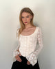 Image de Belle Long Sleeve Top in Regal Lace Ivory