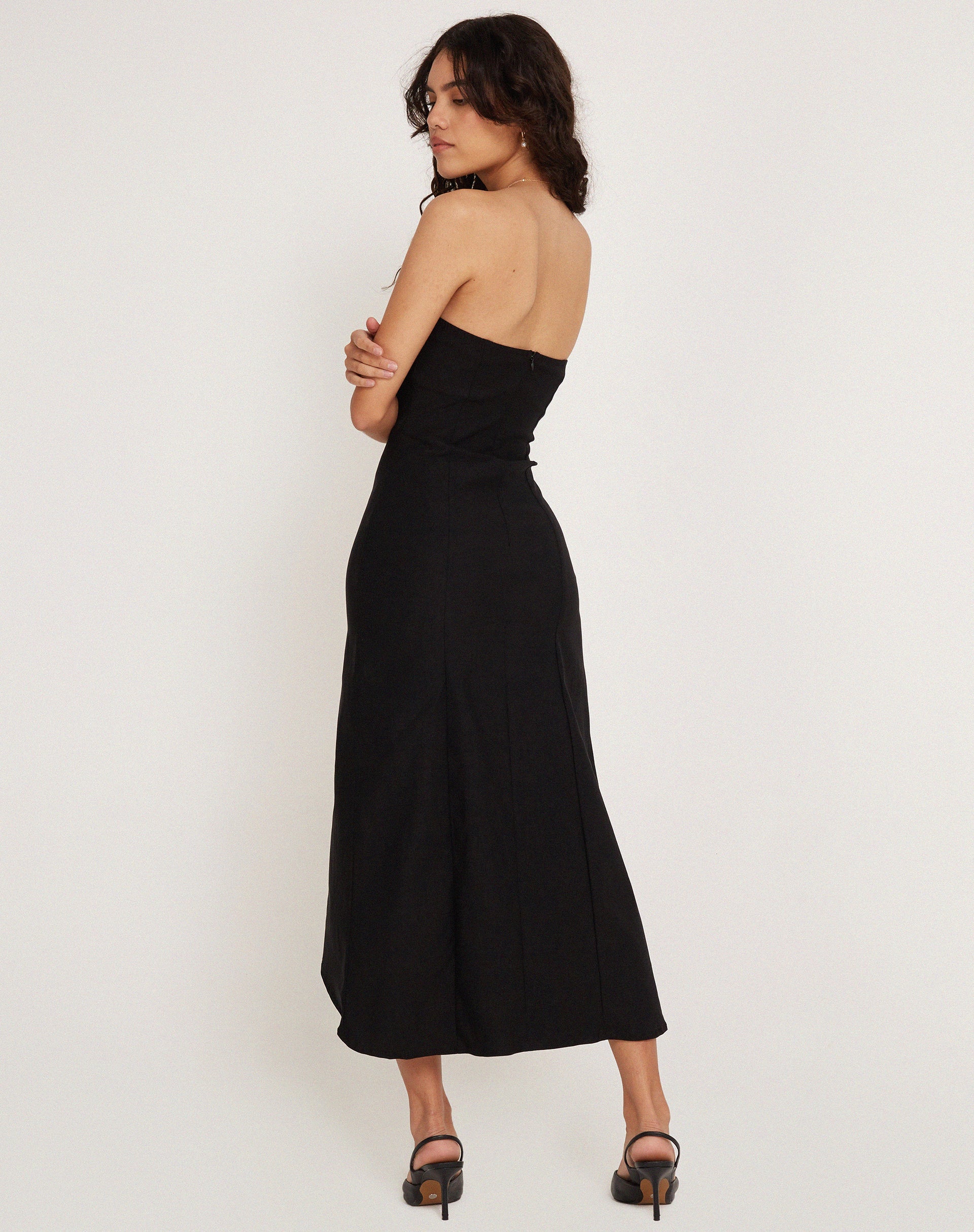 image de Bellini Bandeau Midi Dress in Black