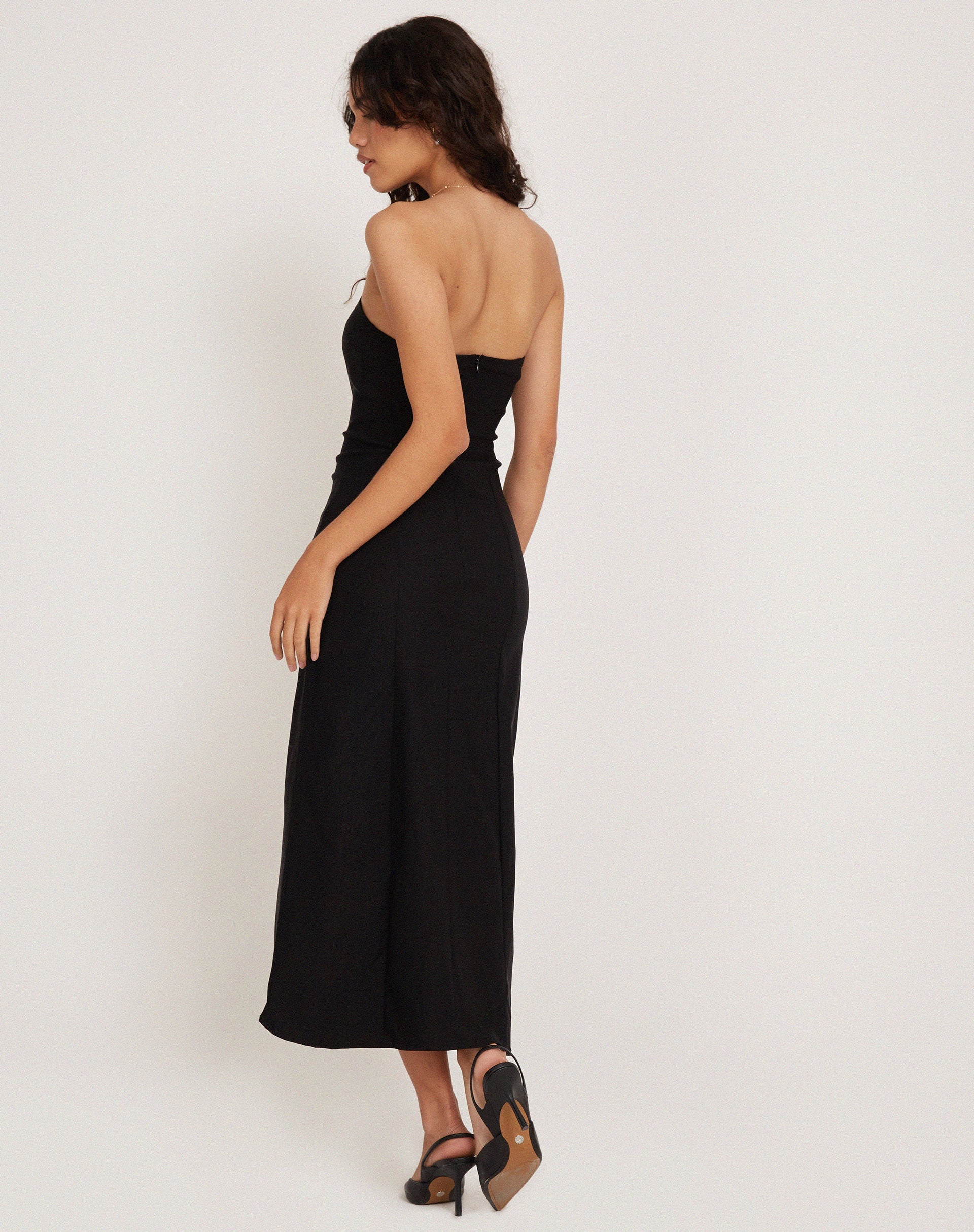 image de Bellini Bandeau Midi Dress in Black