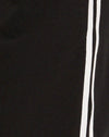 Tailoring noir à rayures blanches