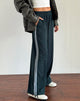 Image de Bennett Trouser in Forest with Blue Stripe