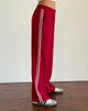 Image de Bennett Wide Leg Trouser in Tailoring Red with Pink Stripe