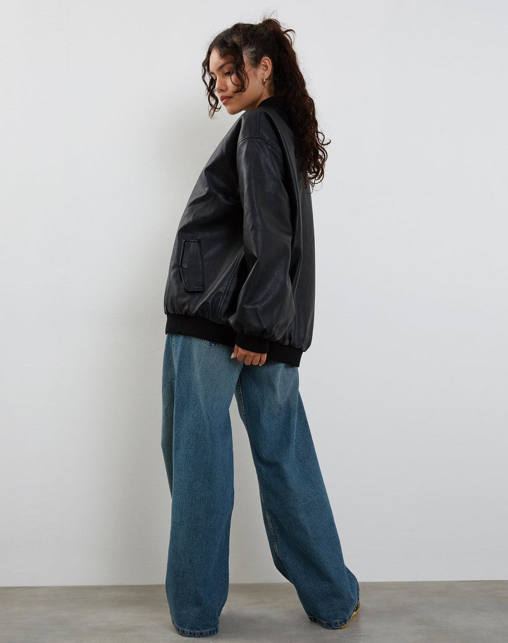 Veste Benta en PU noir