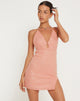 Image de Bernoki Mini robe en drapé rose pailleté