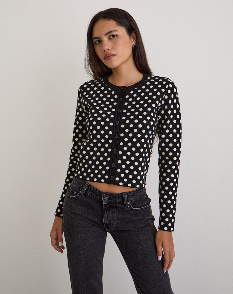 Image de Bhavina Cardigan en Mono Polka
