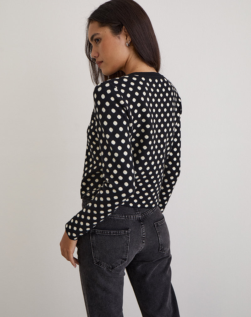Image de Bhavina Cardigan en Mono Polka