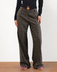 Image de Binar Trouser in Dark Brown Check (pantalon à carreaux marron foncé)