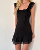 Image de Binita Mini Dress in Chiffon Black
