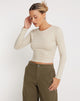 Image de Bon Long Sleeve Top in Coconut Milk