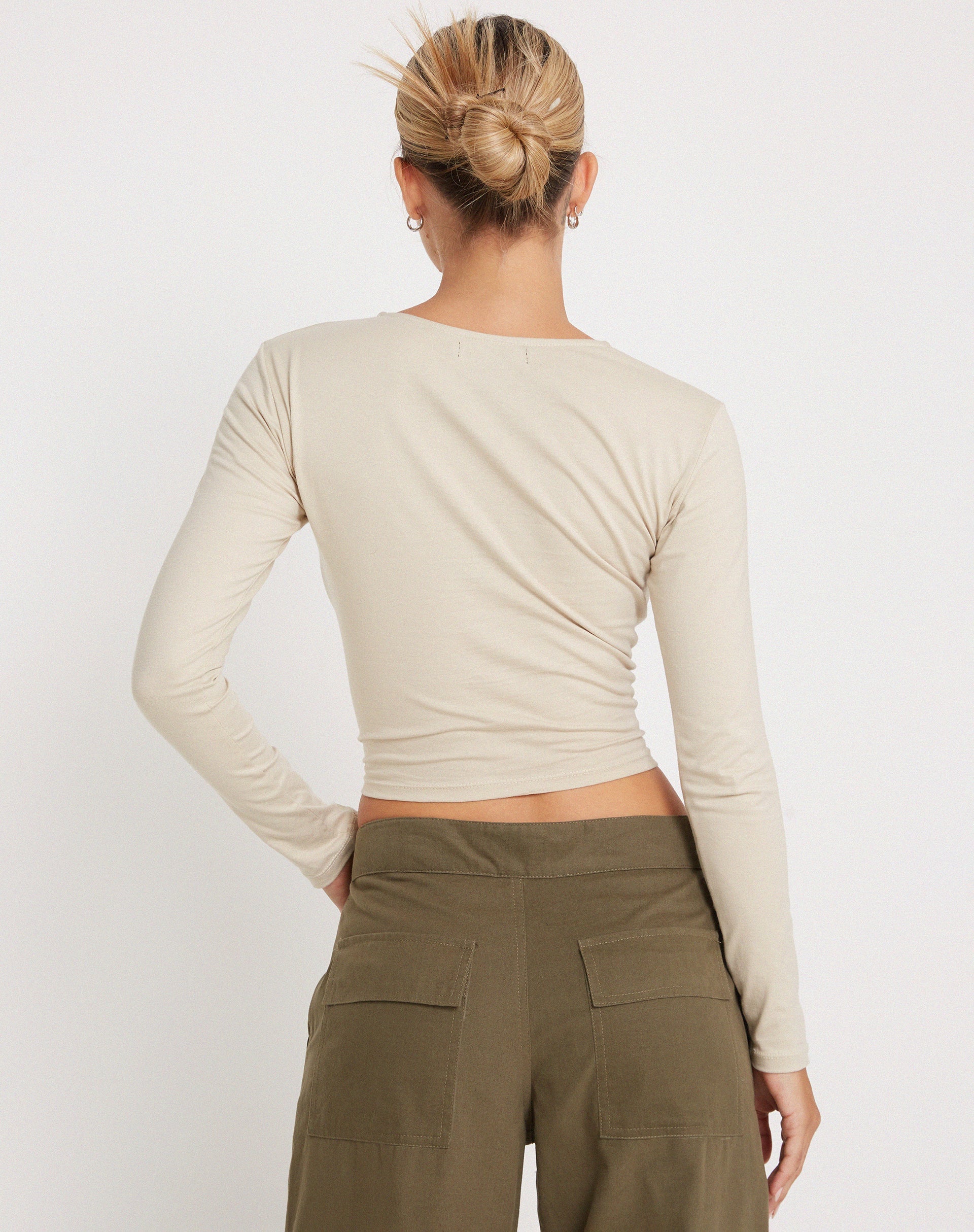 Image de Bon Long Sleeve Top in Coconut Milk