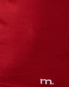 rouge avec reliure rose