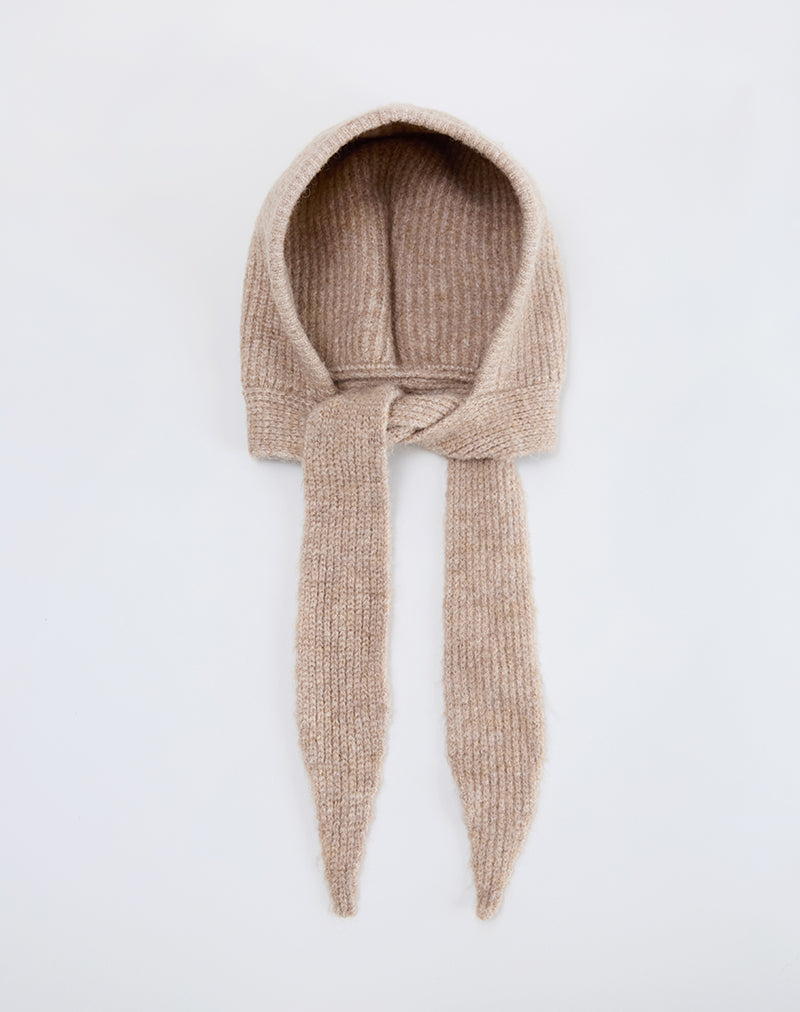 Image de Bonnet en tricot beige