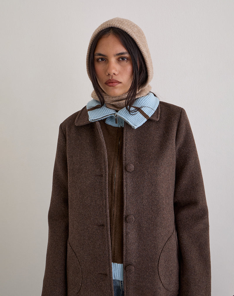 Image de Bonnet en tricot beige