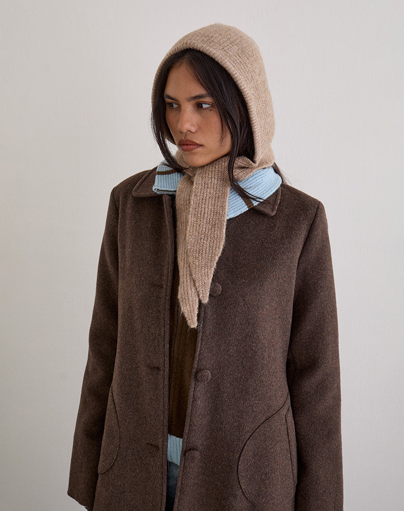 Image de Bonnet en tricot beige