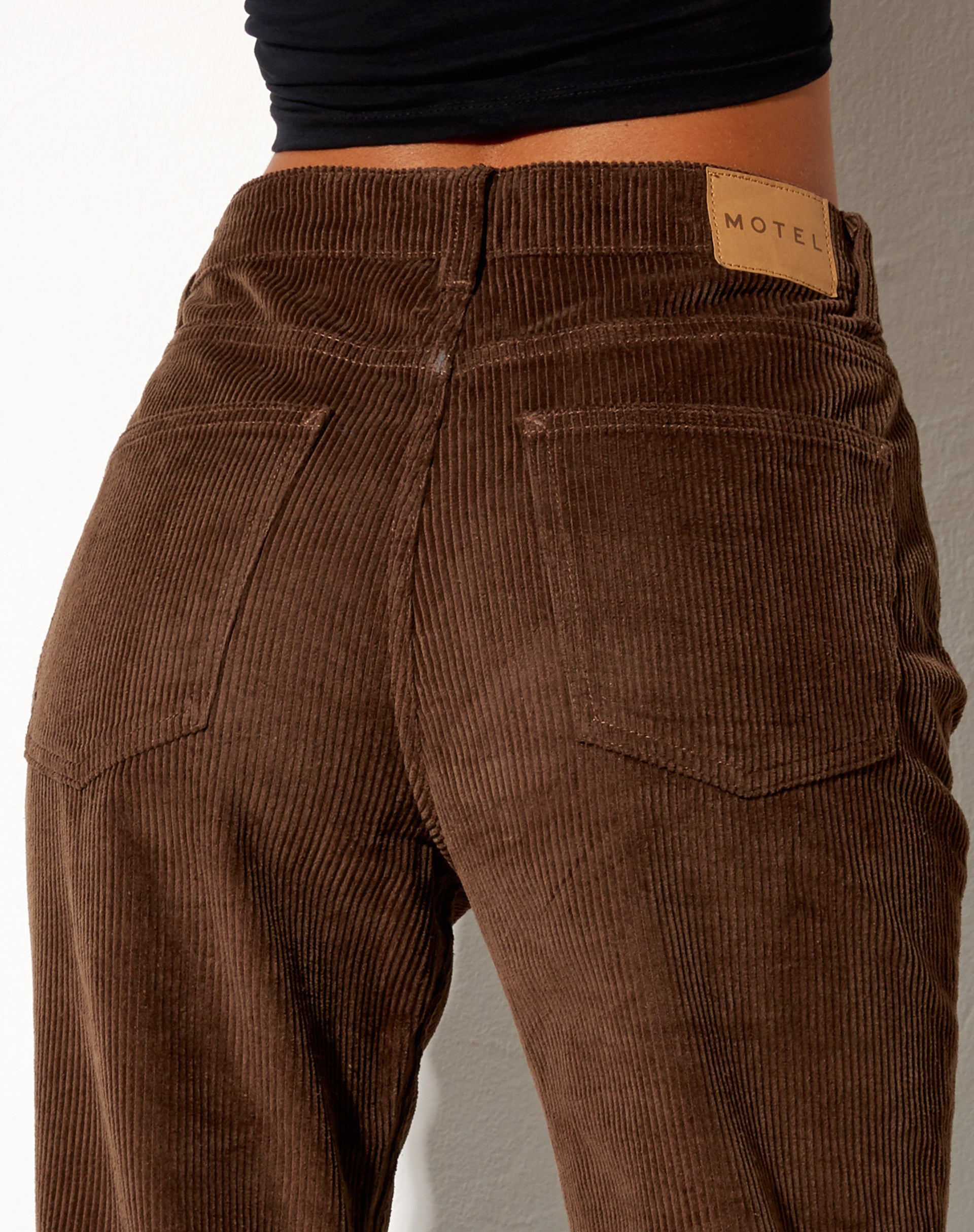Image de Bootleg Jeans en Cord Rich Brown