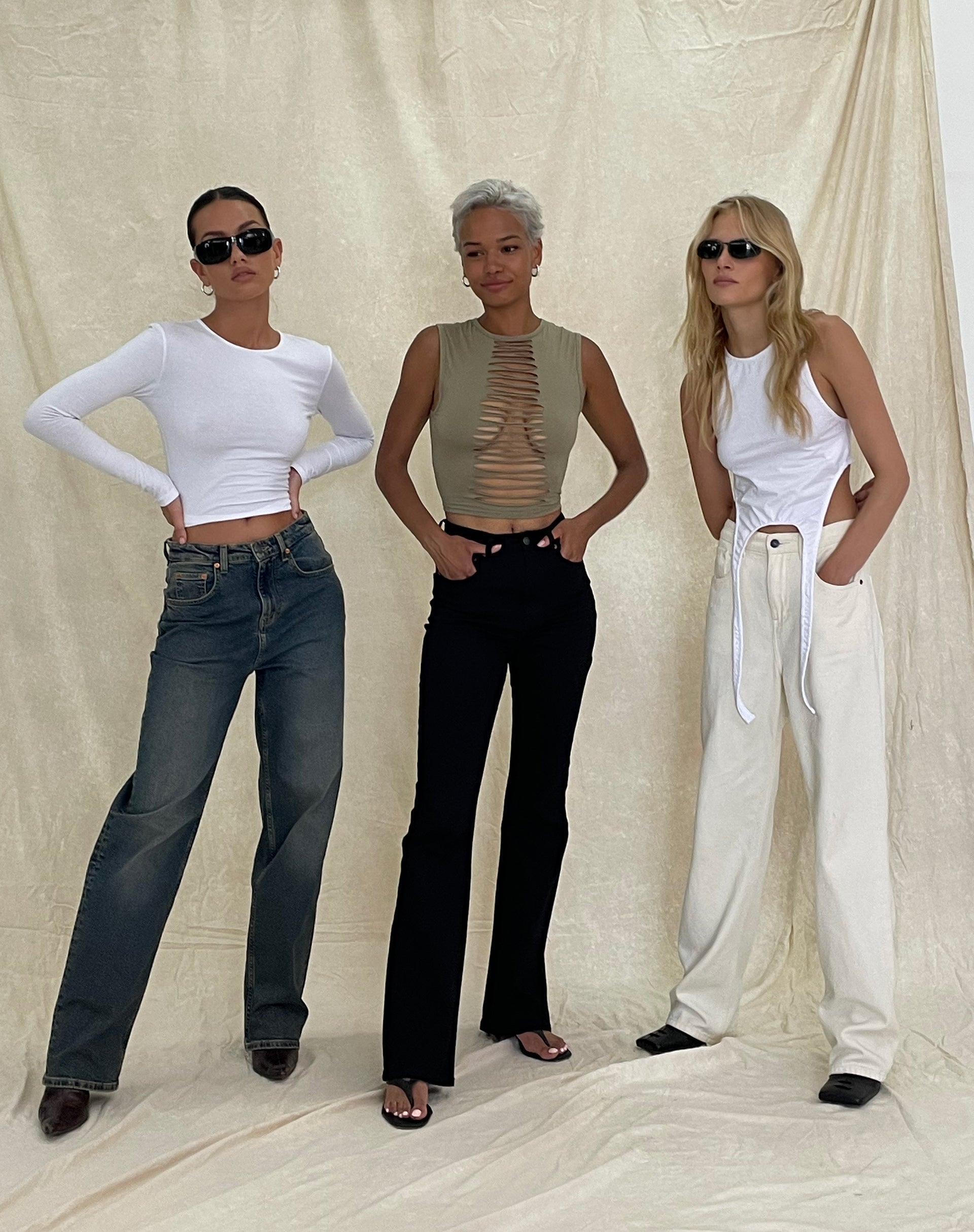 Image de Bon Long Sleeve Top in Lycra White