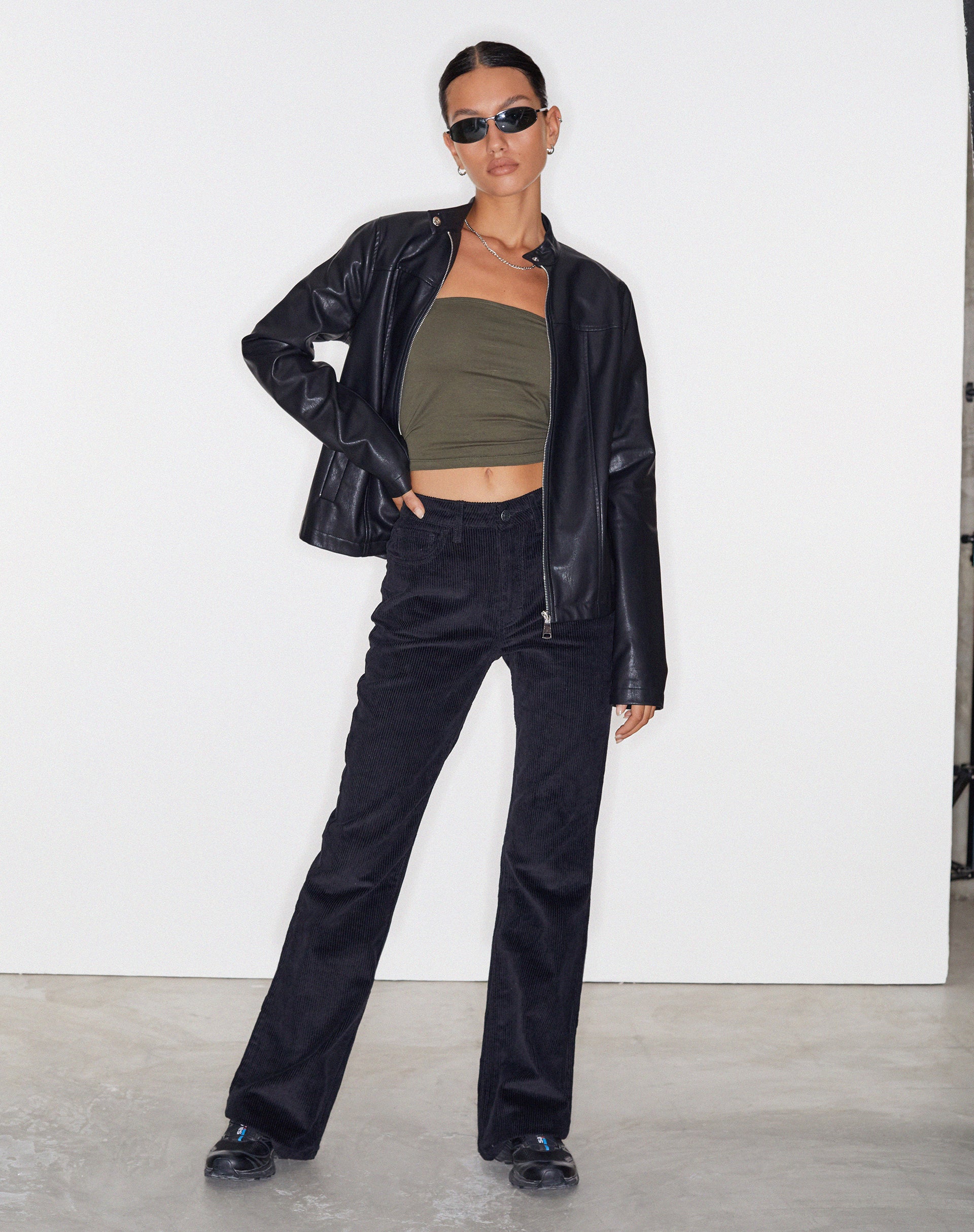 Image de Bootleg Jeans in Cord Classic Black