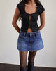 Image de Boska Top en noir avec rose rouge