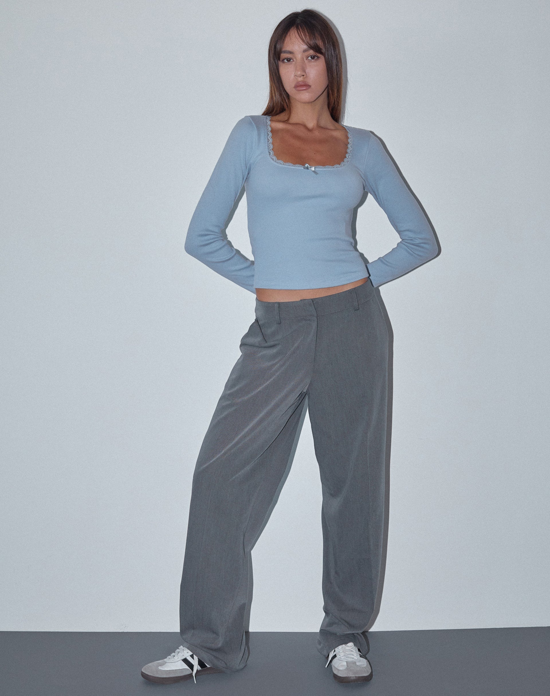 Image de Bovita Long Sleeve Top in Nantucket Blue