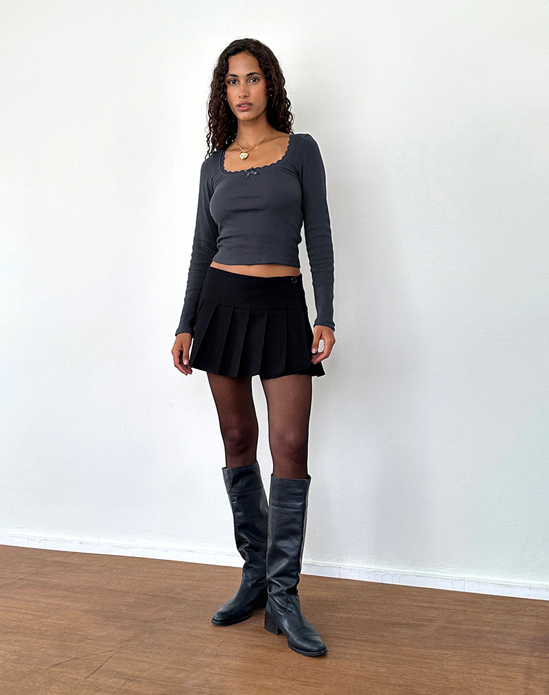 Image de Bovita Long Sleeve Top in Ocean Storm