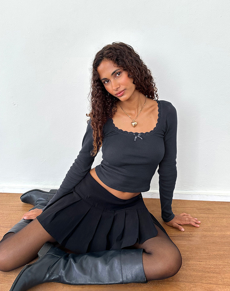 Image de Bovita Long Sleeve Top in Ocean Storm