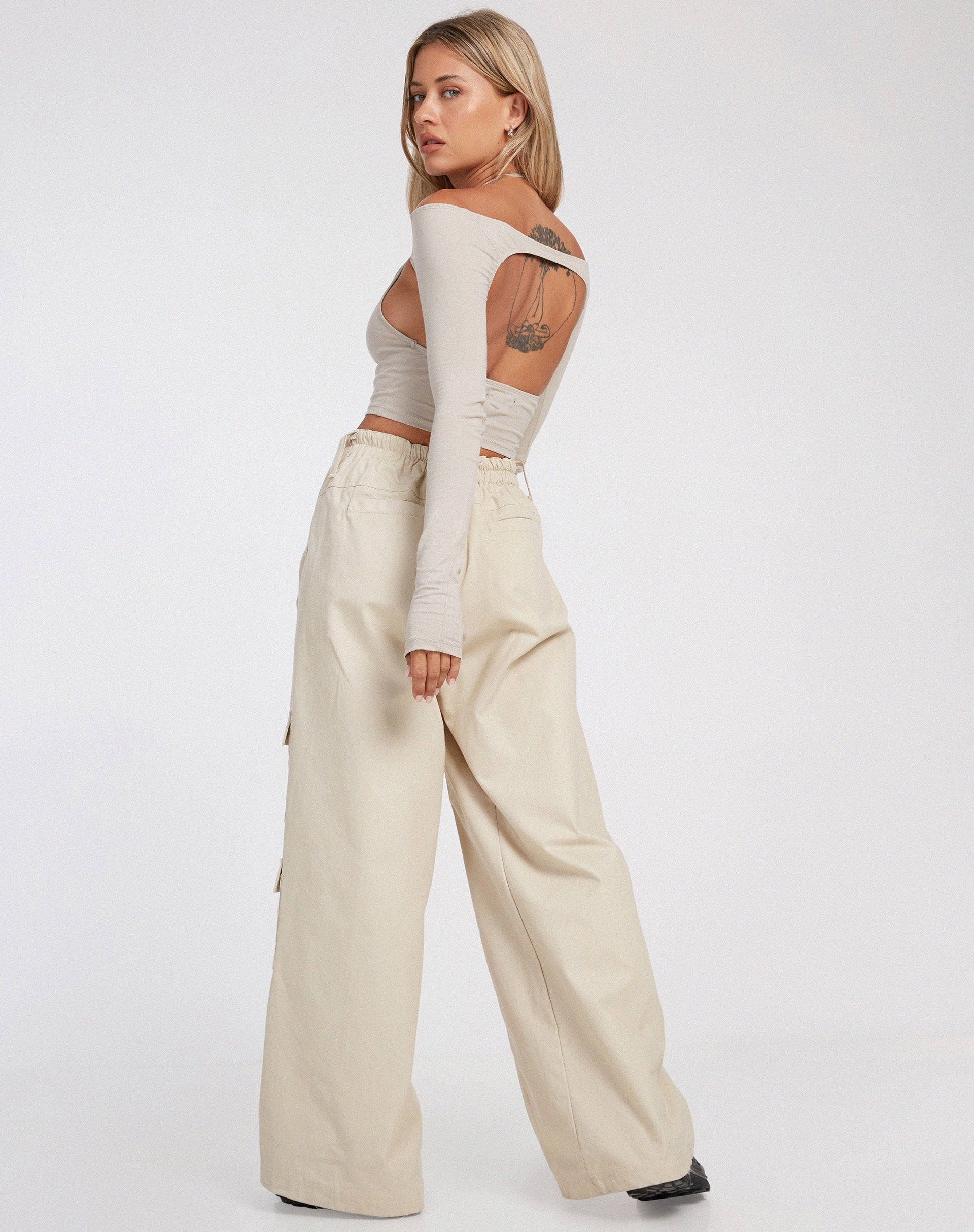 image de Brandy Long Sleeve Top in Coconut Milk