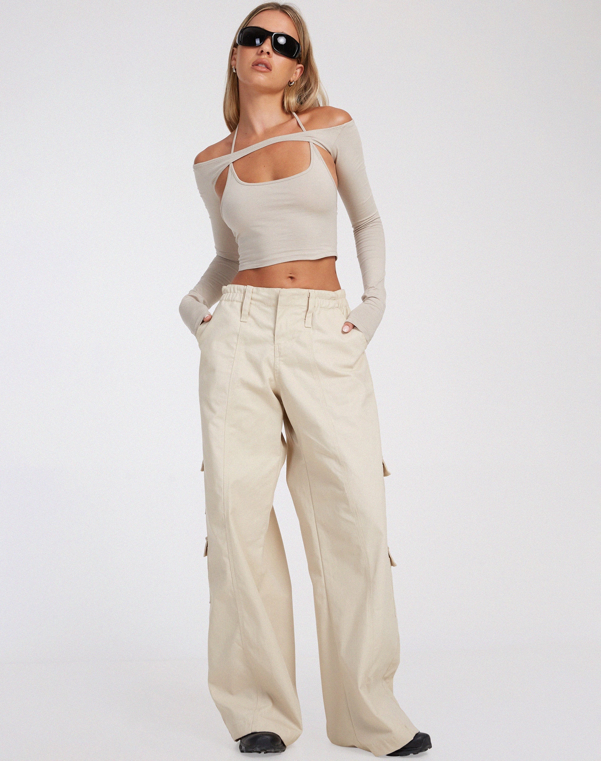 image de Brandy Long Sleeve Top in Coconut Milk